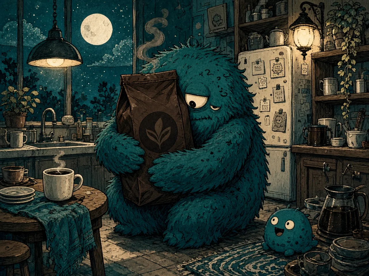 Midnight Monster Dark Roast advertisement